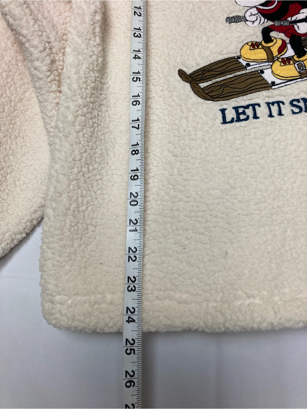 Disney Off-White Sherpa Jacket with Navy Trim - Picture 2 of 9